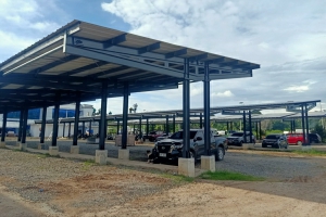 Steel Structure Car Parking Loaded at Shanghai Port
